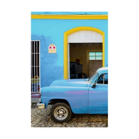 Philippe Hugonnard 'Cuban Blue IV' Canvas Art,12x19